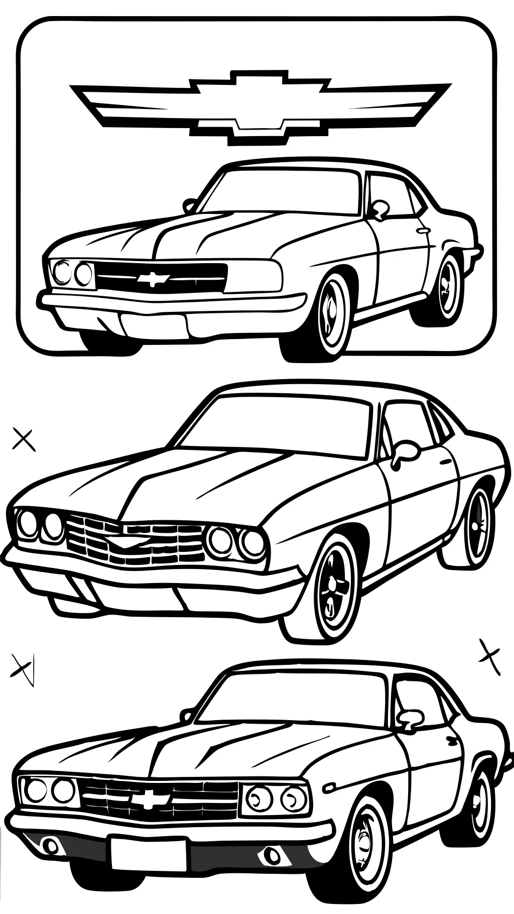 coloring pages of camaros